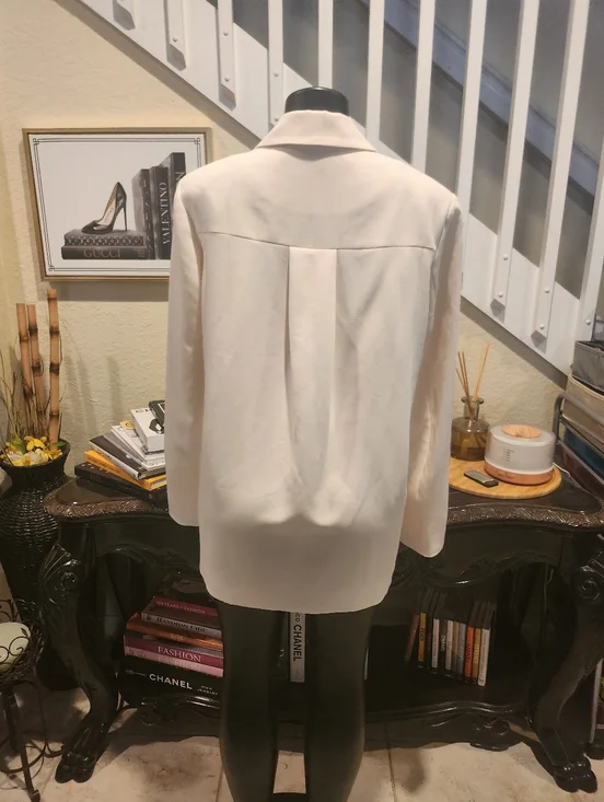 Dissh Ryker Cream Oversized Blazer size 4 - Picture 4 of 5